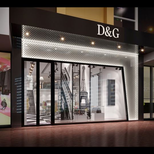 成都服装店装修公司——D＆G服装店