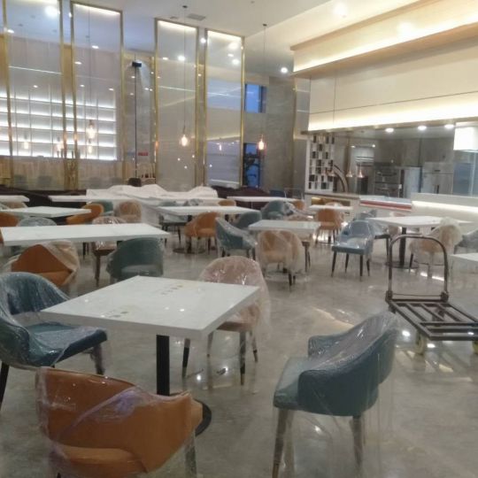 西安酒店设计装修丨渭南华山酒店餐桌椅定制案例