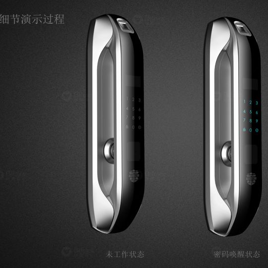 流线型智能门锁设计