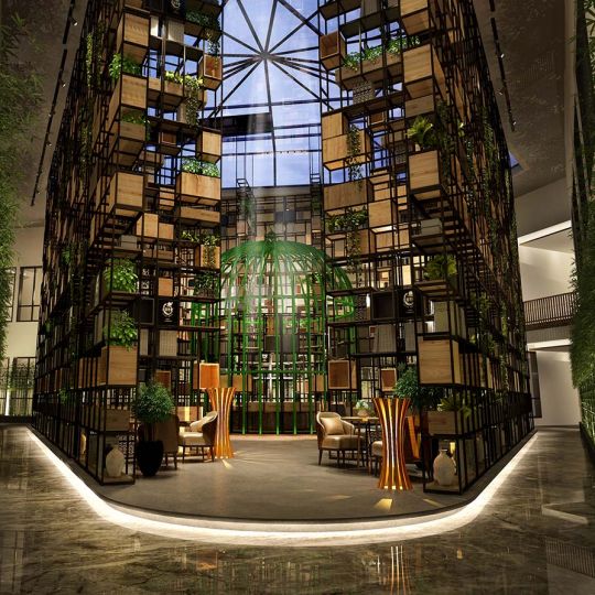 张家口竹子国际大酒店-四川酒店设计公司-红专设计