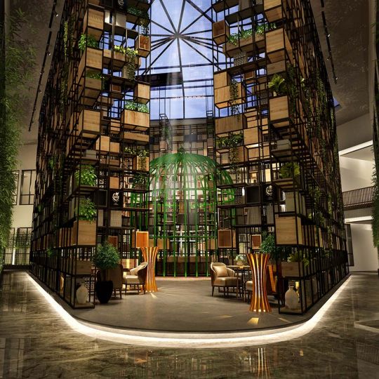 成都酒店设计-张家口竹子国际大酒店-成都酒店设计公司|红专设计